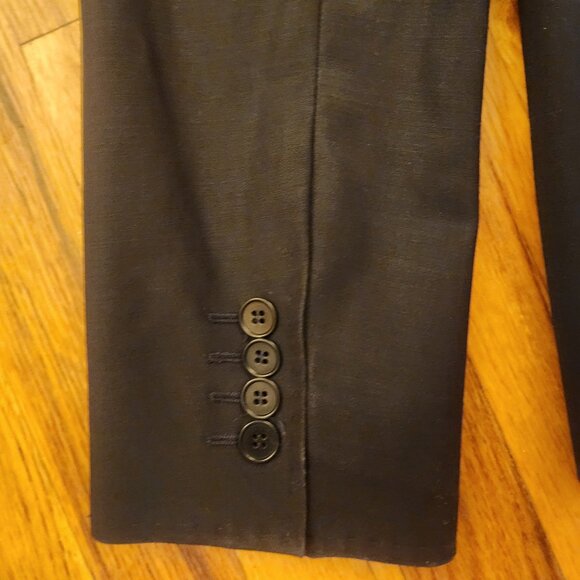 Navy Blue Talbots Boyfriend Two Button Blazer Women's Size 14L Great Condition - Picture 11 of 15